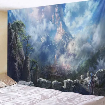 

3D Landscape Beauty Print Wall Tapestry Tapestries Wall Hanging Flower Psychedelic Tapestry Wall Hanging Decor Halloween Deco