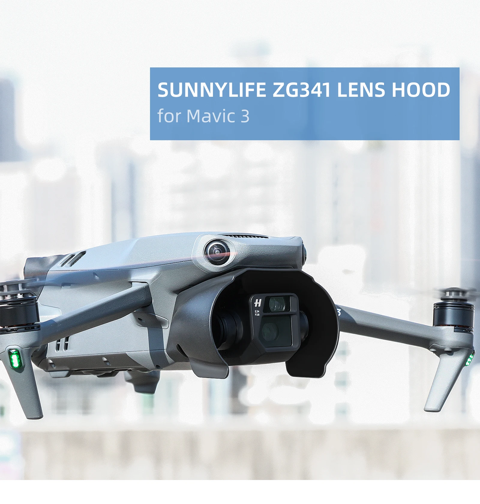 Drone Lens Hood Landing Gear for DJI Mavic 3 Shape Lens Sun Shade Glare Shield Gimbal Camera Protector Mavic 3 Accessories