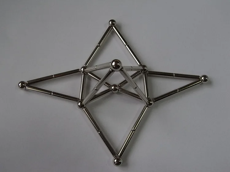 Креативный Bucky Ball 36 магнитный стержень+ 27 стальных шаров магнитные стержни Кубик Рубика Buck магнитный шар головоломка обучающая игрушка