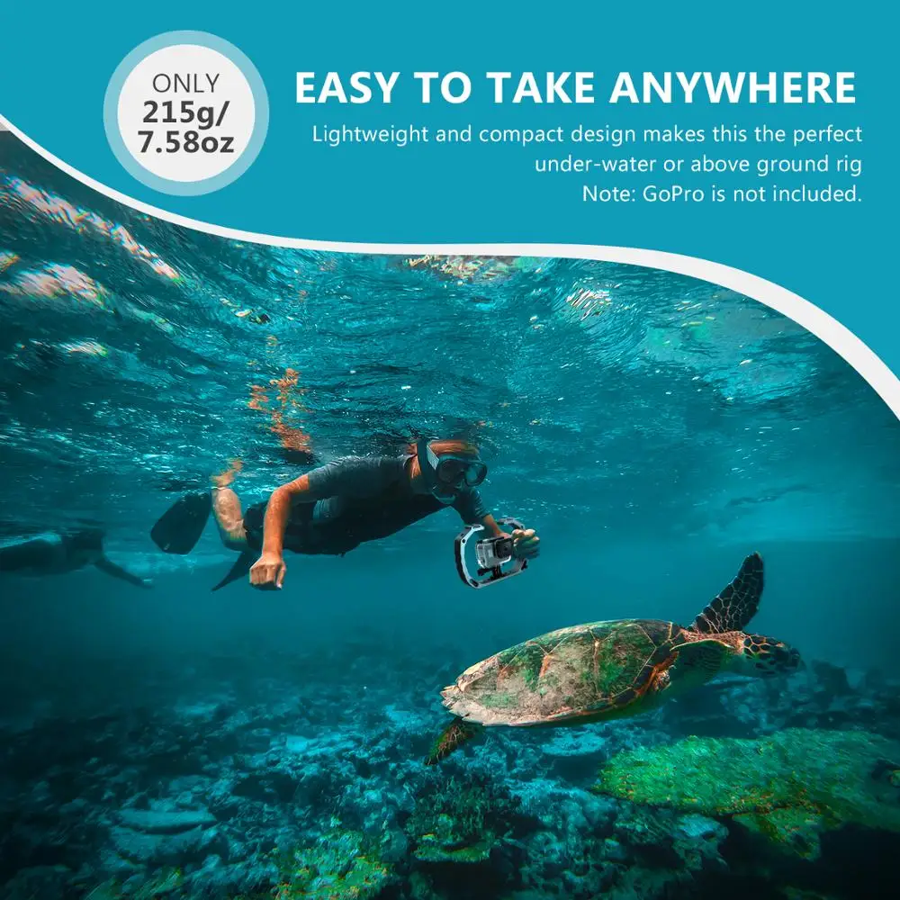 Neewer Underwater Diving Rig with Cold Shoe Mounts and Wrist Strap, suitable For GoPro HERO4 HERO5 HERO6 HERO7 DJI OSMO Action