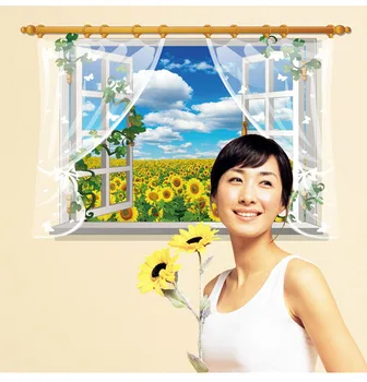 

Listed Screen Window Landscape Fake Windows Landscape Wall Stickers Environmentally Friendly Removable Wall Stickers Sk9020 More