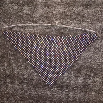 

Halloween Sparkly Rhinestone Mesh Face Cover Crystal Breathable Adjustable Masquerade Nightclub Women Face Cover DTT88