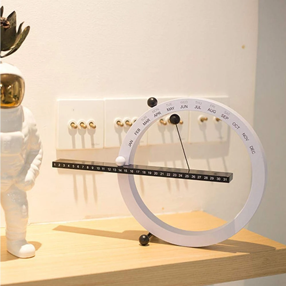 Спальня Европейский Стиль Магнитный Гостиная Настольный календарь офиса вечный рукоделие подарки практичные комнатные настенные часы украшения