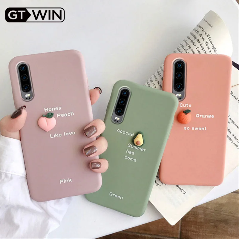 Милые 3D чехлы для телефонов GTWIN с изображением авокадо фруктов huawei Nova 5 Pro P20 P30 mate 20