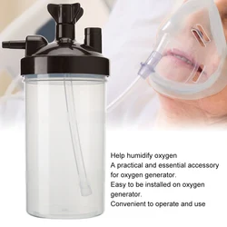 Reusable Oxygen Generator Humidifier Bottles Oxygen Concentrator Humidification Cup Accessory Suitable Most Oxygen Generators