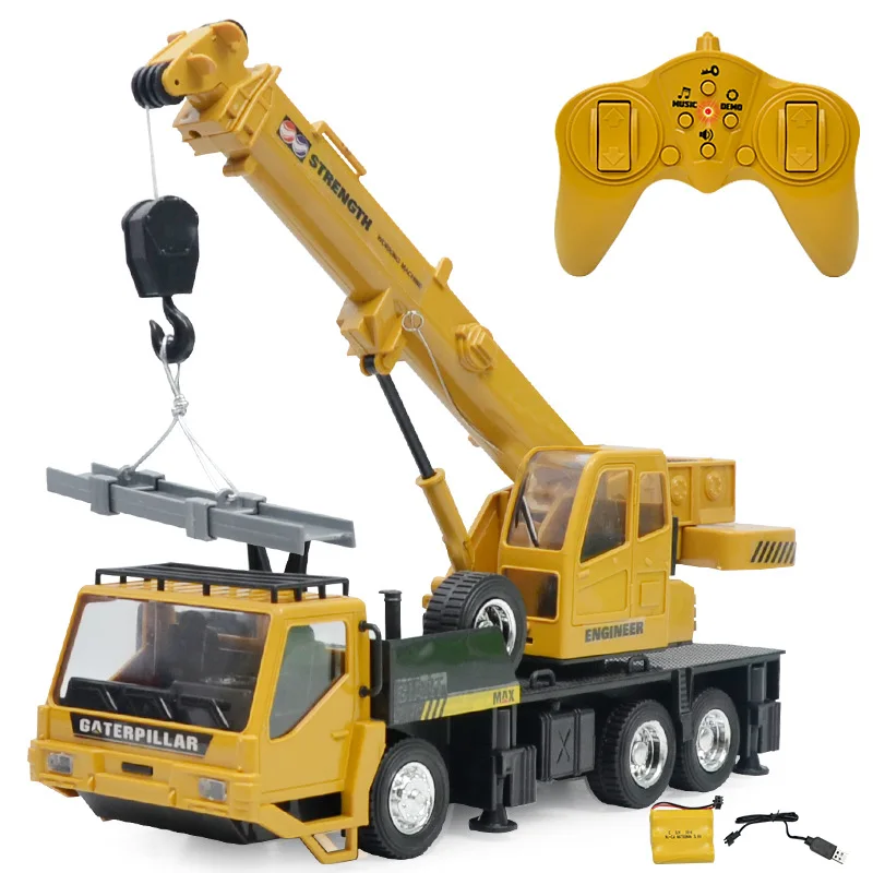 

RC Crane Model Toy Remote Control Construction Vehicle 8-Channel 2.4G Rc Engineering Car Toy Gift For Kids