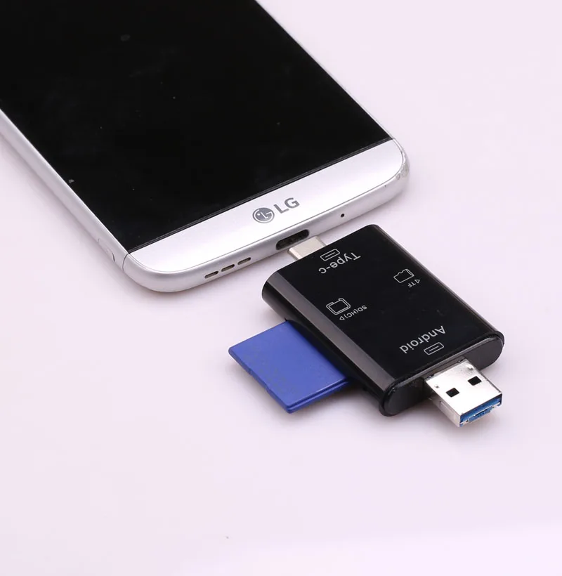 Считыватель смарт-карт 3 в 1 Type C SD TF для Samsung Galaxy S20 S10 S8 S9 Note 10 Huawei xiaomi OTG Android Phone |