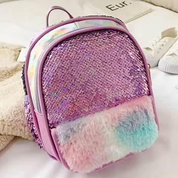 

Women's Backpack Bag Trend Large Capacity Sequins Leather Shoulder Bag Backpack Girl Versatile bolso femenino#G2
