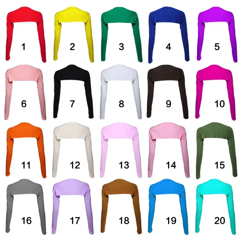 

Womens Muslim One Piece Long Shoulder Sleeves Shawl Arm Cover Shrug Crop Top Modal Bolero-Style Islamic Hijab Accessories