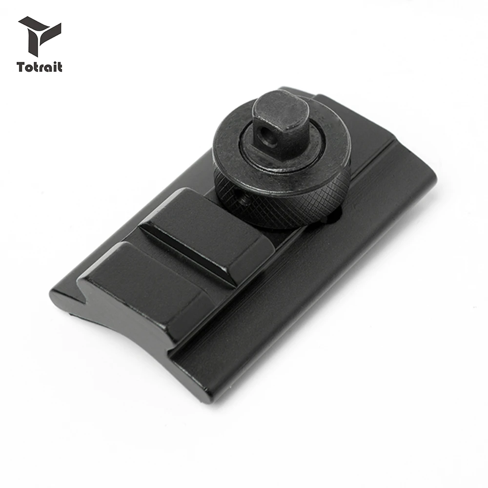 For Rifle Sling Swivel Stud to Picatinny Rail Bipod Mount Adapter Black Durable