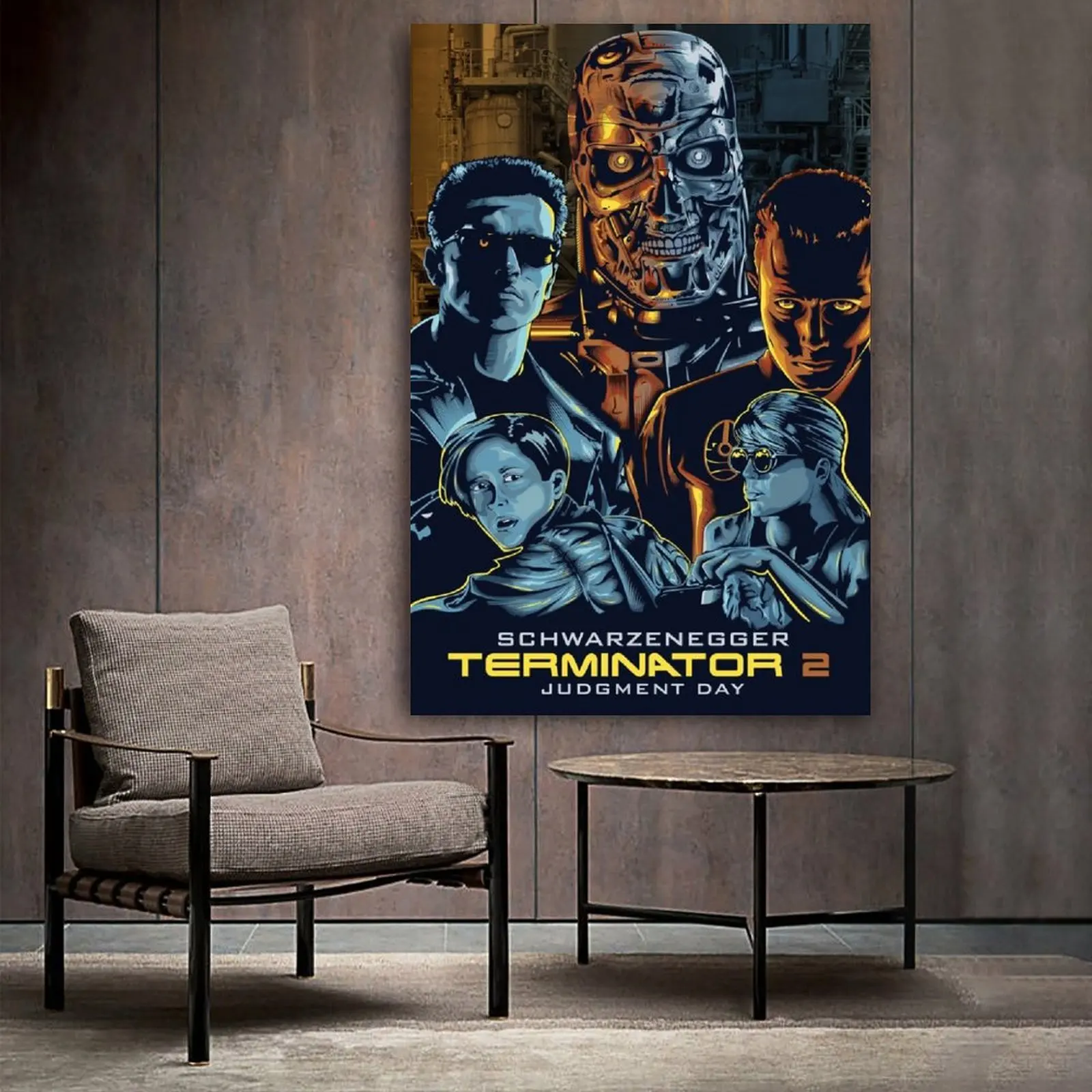 Плакат с изображением дня суждений (1991) Terminator 2 плакат на холсте Современные