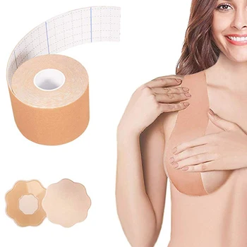 

Sexy Sticker Silicone Self Adhesive Seamless Bra Breast Lift Tape Body Invisible Nipple Cover Strapless Push Up Bra For Women