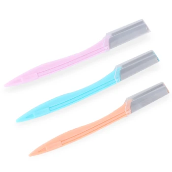 

3PCS Eyebrow Razor Facial Hair Remover Eyebrow Trimmer Sharp Mini Makeup Knife Shaper Shaver For Lady Women -30