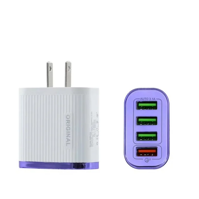 QC 3,0 4 порта USB зарядное устройство настенный адаптер зарядка мобильного телефона для универсальных телефонов GY88