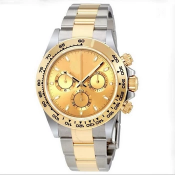 

luxury watch men 39mm AAA DAY TONA Automatic machinery No battery Stainless steel sweeping small dials work watches SY7