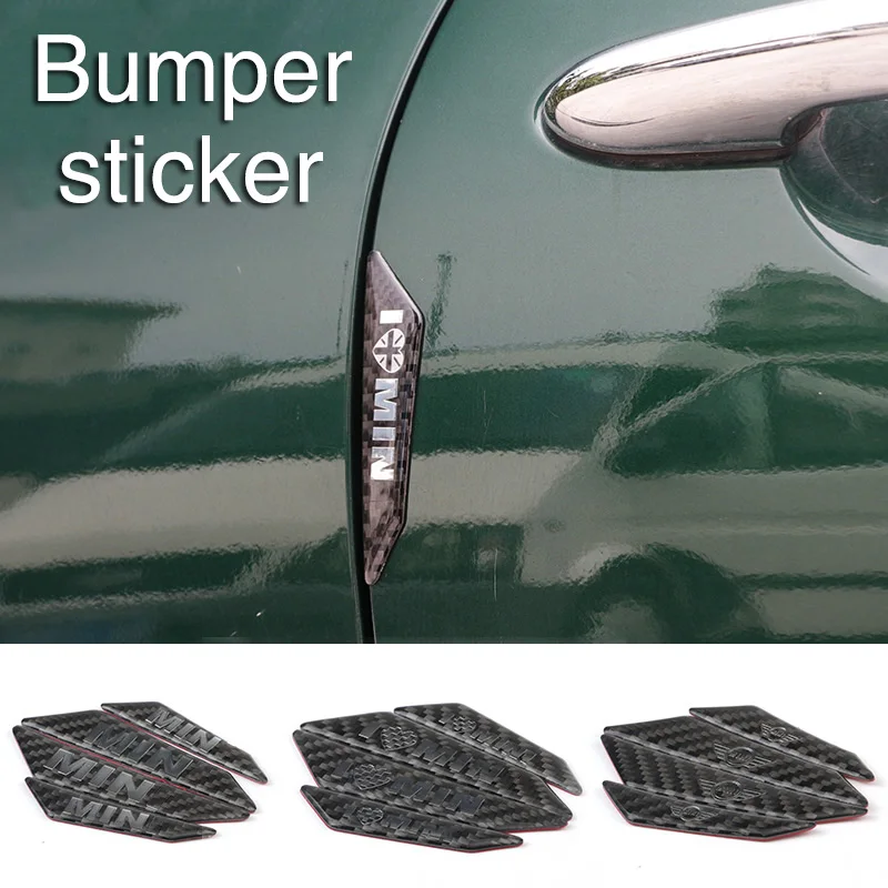 Car Styling For Mini Cooper S One d JCW F55 F56 F54 F60 Door anti-collision sticker Cover Bumper Accessories Ornament