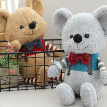 

20CM New Gentleman Mouse Doll Plush Doll Mascot Cute Kawaii Groundhog Soft Child Plush Toy Birthday Gift Christmas