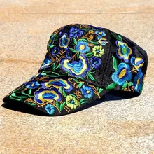 National Wind/вышитый цветок Бейсбол бейсболка с возможностью регулировки размера Шапки для Для женщин 123