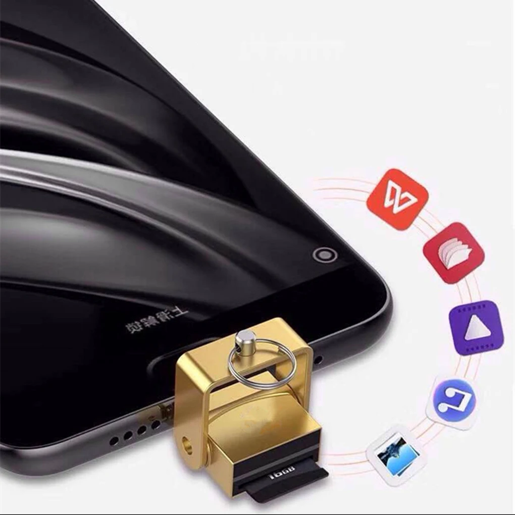 OTG телефон камера Micro SD TF карта памяти высокоскоростной тип-c USB 2,0 кардридер цепь прилагается