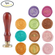 

1Set Wax Seal Stamp Set With 200 Pieces Sealing Wax Beads Melting Spoon 3 Pieces White Candles For Stamps Envelope Invitation