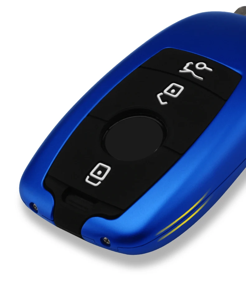 Car Aluminium Alloy Key Case Cover protector For Mercedes Benz E Class E300L C260L A200L C180L GLC260L Accessories Car Styling