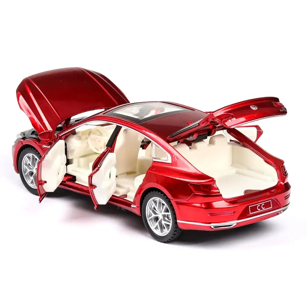 1:32 Volkswagen CC игрушка из сплава со звуком и светом Коллекционная модель автомобиля