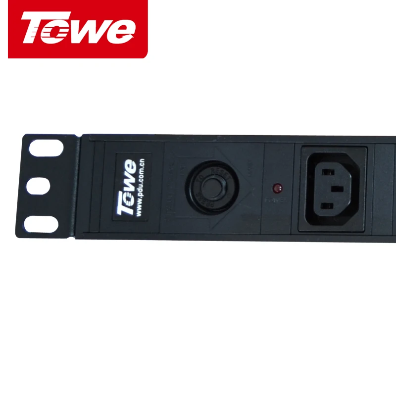TOWE PDUs 1" розетка распределительные блоки питания EN10/I812P 10A 8 способов IEC320 C13 с защитой от перегрузки