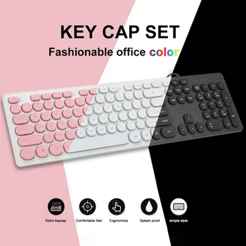 

Keycaps Keycap Set Mechanical Keyboards Punk Style Keycap Set Fashion 104 Keys Wear Resistant Round Only Keycaps