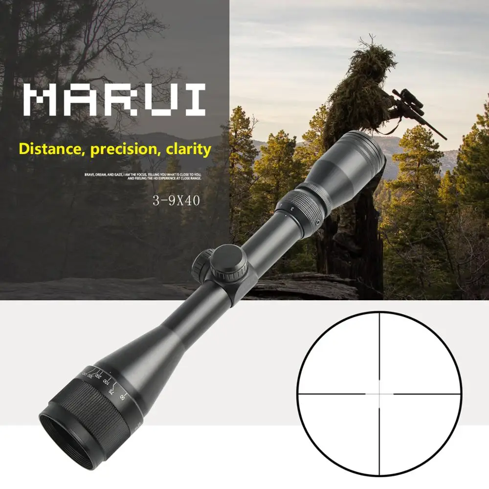 Известный бренд Marui 3-9x40 Оптический прицел военный использование открытый охотничий прицел воздушная винтовка снайперская винтовка специа... Известный бренд Marui 3-9x40 Оптический прицел военный использование открытый охотничий прицел воздушная винтовка снайперская винтовка специа...