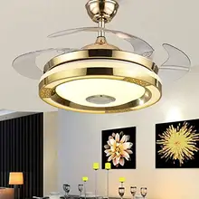 4" Bluetooth потолочный вентилятор, светильник, музыкальный потолочный вентилятор, светильник с пультом дистанционного управления, 3 цвета, потолочный вентилятор, лампа с 4 лопастями