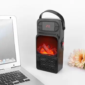 

900W Handy Flame Heater Mini Portable Electric Heaters Air Warmer Fan Radiator Heating Heater for Winter 220-240V