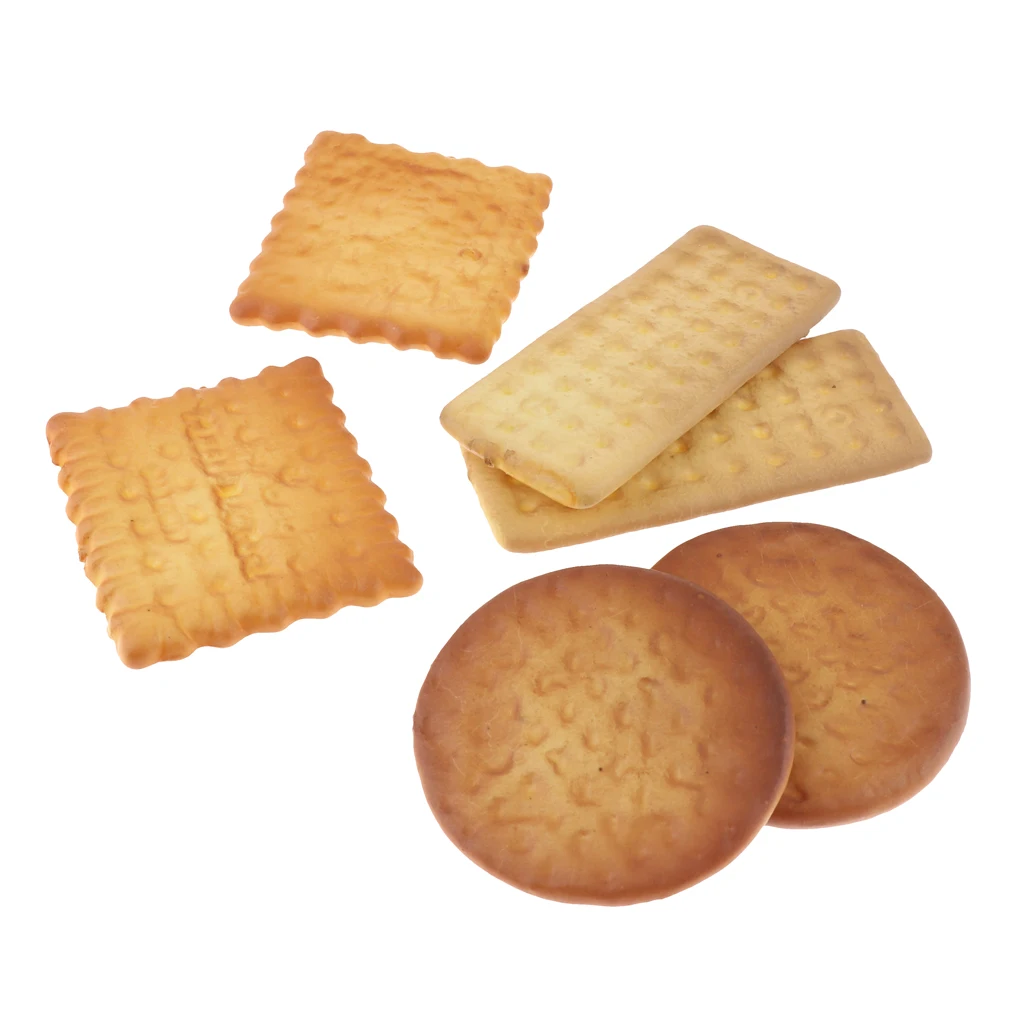 13Pcs Artificial Cookies Simulation Dessert For Decoration Lifelike Food Toy 