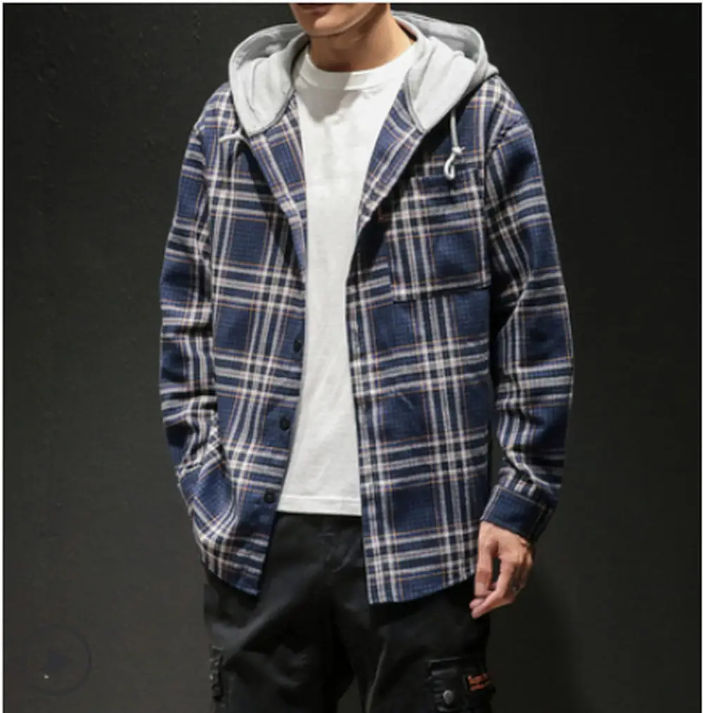 

CÃ¡rdigan Informal De Estilo Coreano Para Primavera YotoÃ±o,Sudadera PUNK A Cuadros, Ropa Iformal Estilo Hip Hop, 2020