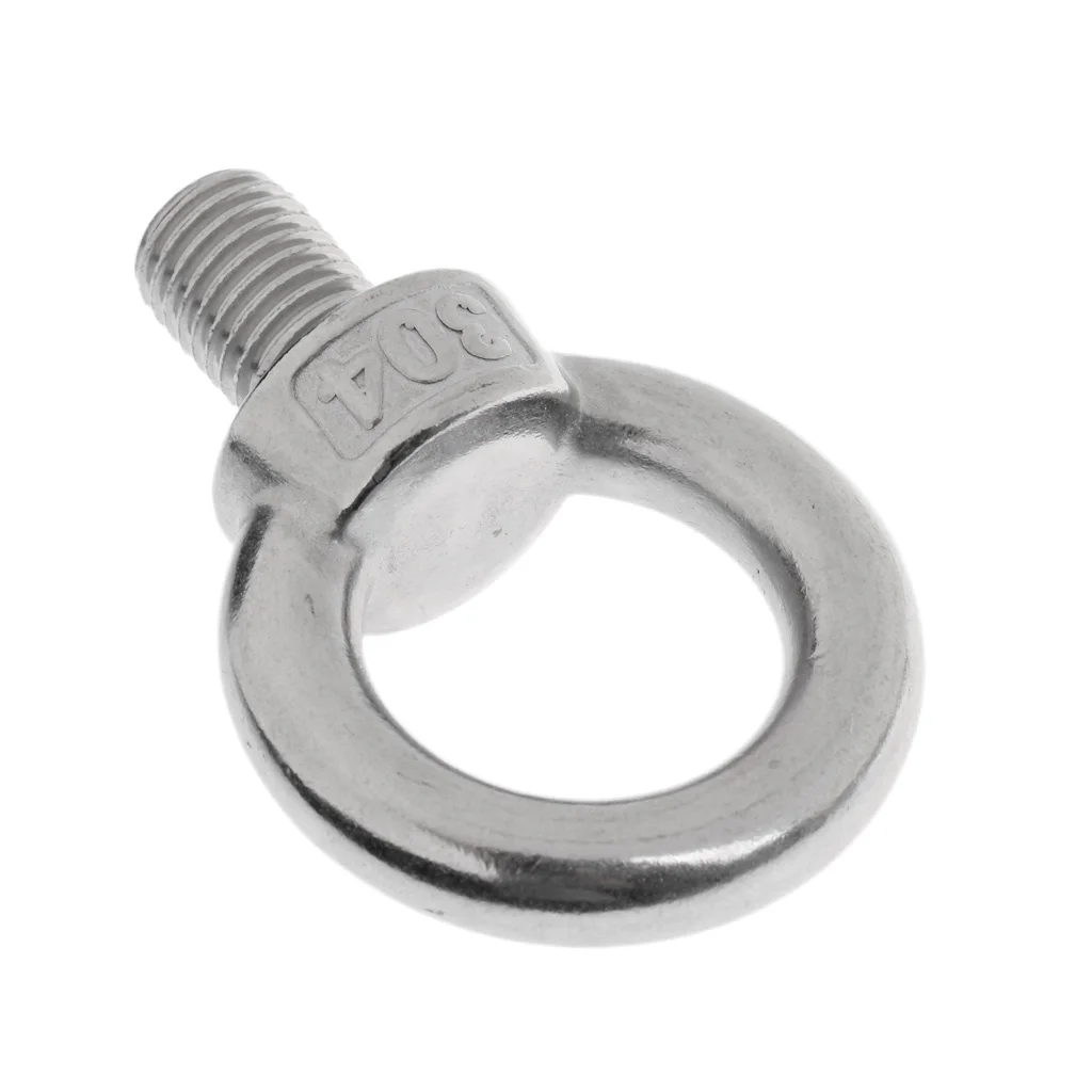 M20x28 Stainless Steel Eyebolts Shoulder Lifting Ring Eye Bolt Screw in Fasteners, Durable