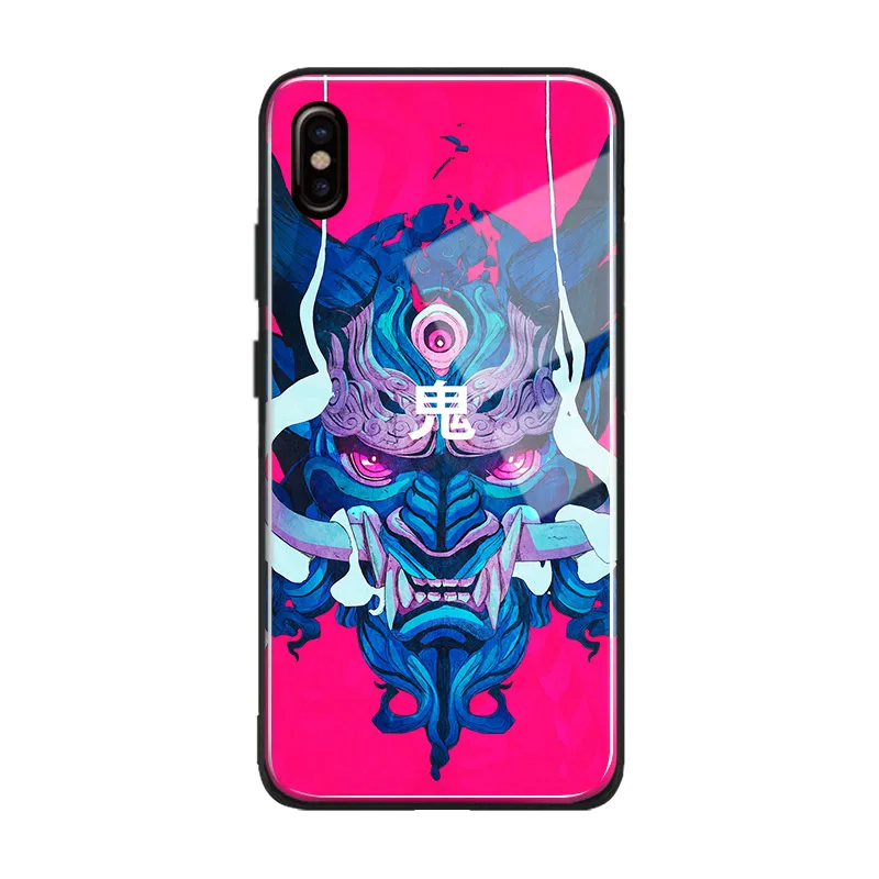 Чехол для телефона Hannya Oni с японской маской роскошный мягкий силиконовый