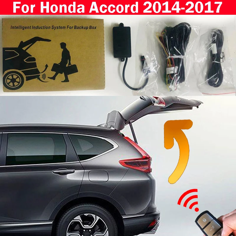 

Открытие багажника автомобиля для Honda Accord 2014-2017, задний ящик, датчик удара ног, Интеллектуальный подъемник задних ворот, электрическая задняя дверь