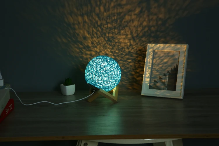 3D LED Night linghting Lamp Moonlight USB Charging Table Beside Lamp Creative Christmas Children's Gift Bird's nest LED Lamp