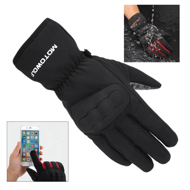 US $12.91 Winter Antifall screen touch motorcycle gloves waterproof windproof moto riding gloves menwomen w