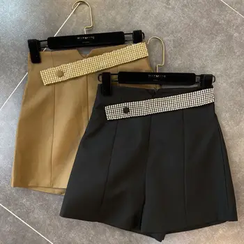 

Ladies Hot Pants Women 2020 Spring Summer New Rhinestone Trim Small Women Short Pants