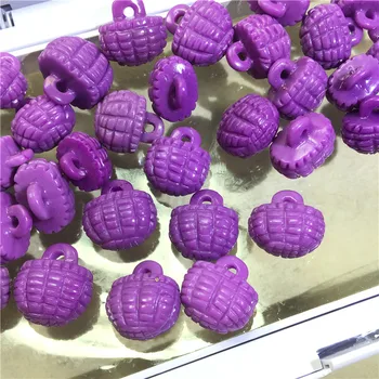 

Natural purple Mica handmade carving small basket pendant