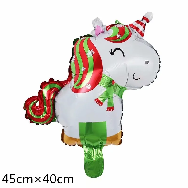 as picture 10pcs 10 шт Мини Рождественский новогодний фольгированный шар Снеговик Санта Клаус Рождественский воздушный шар в форме дерева веселый рождественский тематический вечерние воздушный шар - Цвет: as picture 10pcs