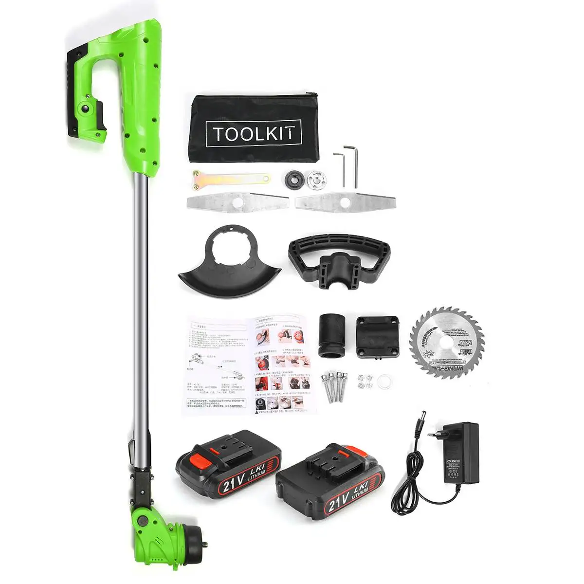 42/21V Cordless Grass Trimmer Adjustable Lawn