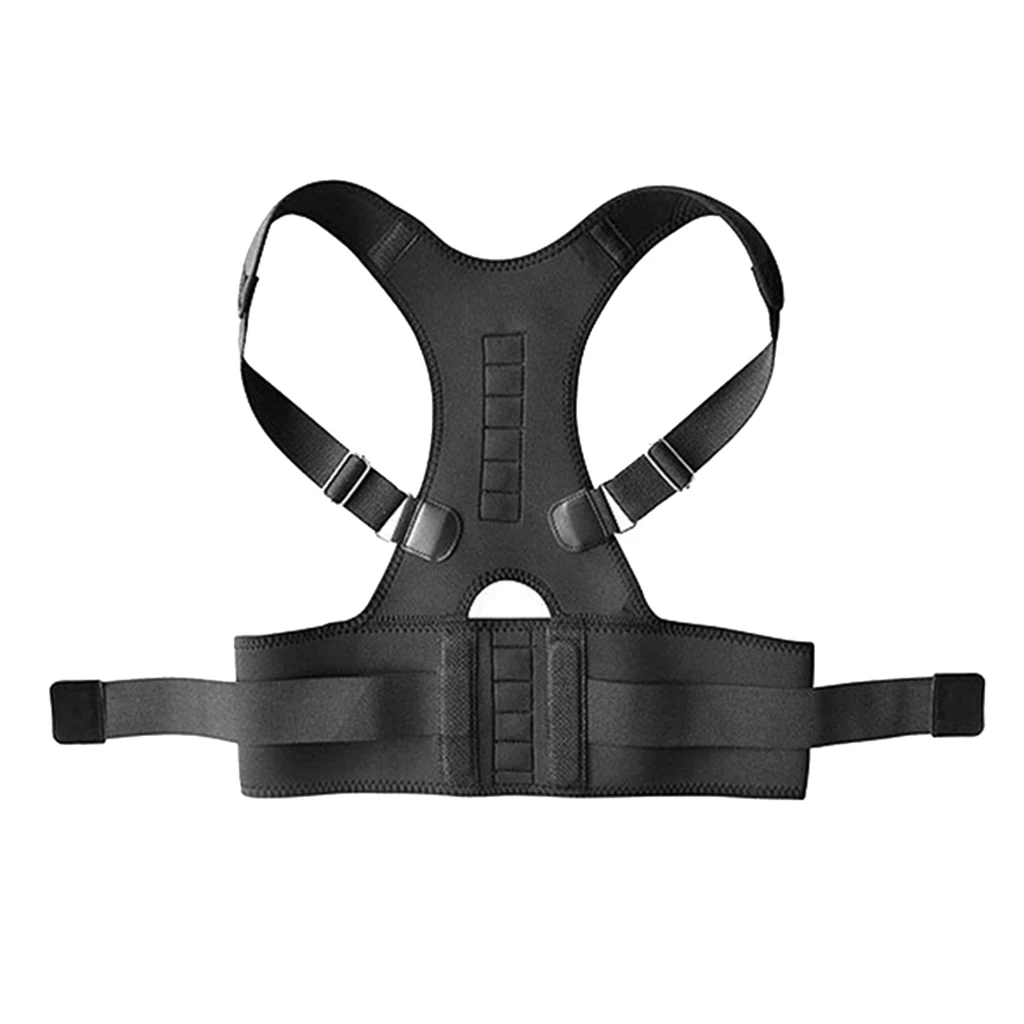 Men Women Brace Support Belt Adjustable Magnetic Back Posture Corrector Clavicle Spine Shoulder Lumbar Posture Correction