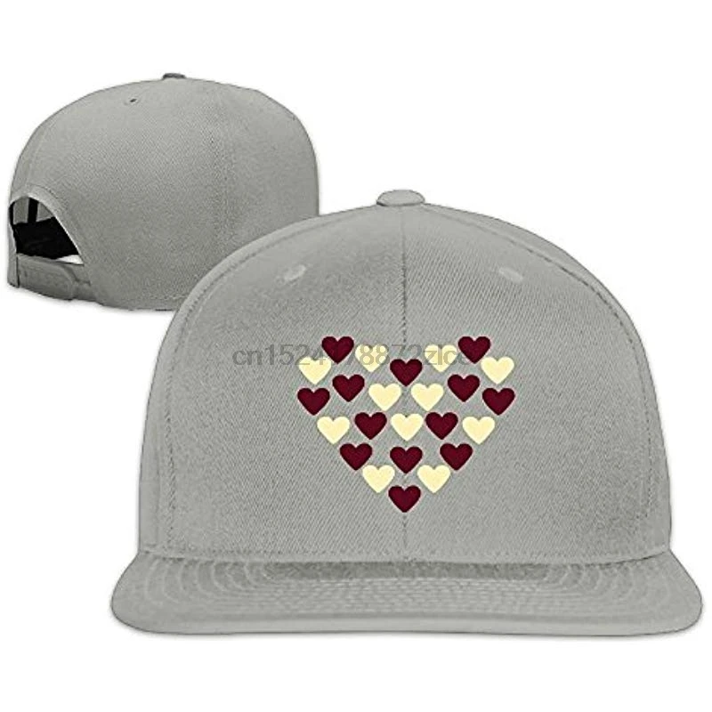 Бейсболка унисекс, Регулируемая Кепка для грузовика, спортивная шапка для путешествий, бейсболка на плоской подошве с надписью «Love Heart»
