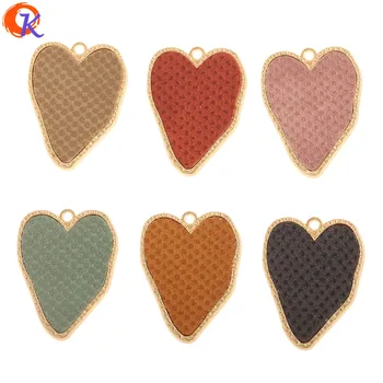

Cordial Design 60Pcs 25*32MM Jewelry Accessories/Charms/Leather Effect/Heart Shape/Hand Made/Earring Findings/DIY Jewelry Making