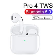 Mini oreillettes sans fil Bluetooth TWS Pro 4, casque d'écoute, boîte de chargement, Microphone, pour Apple Xiaomi