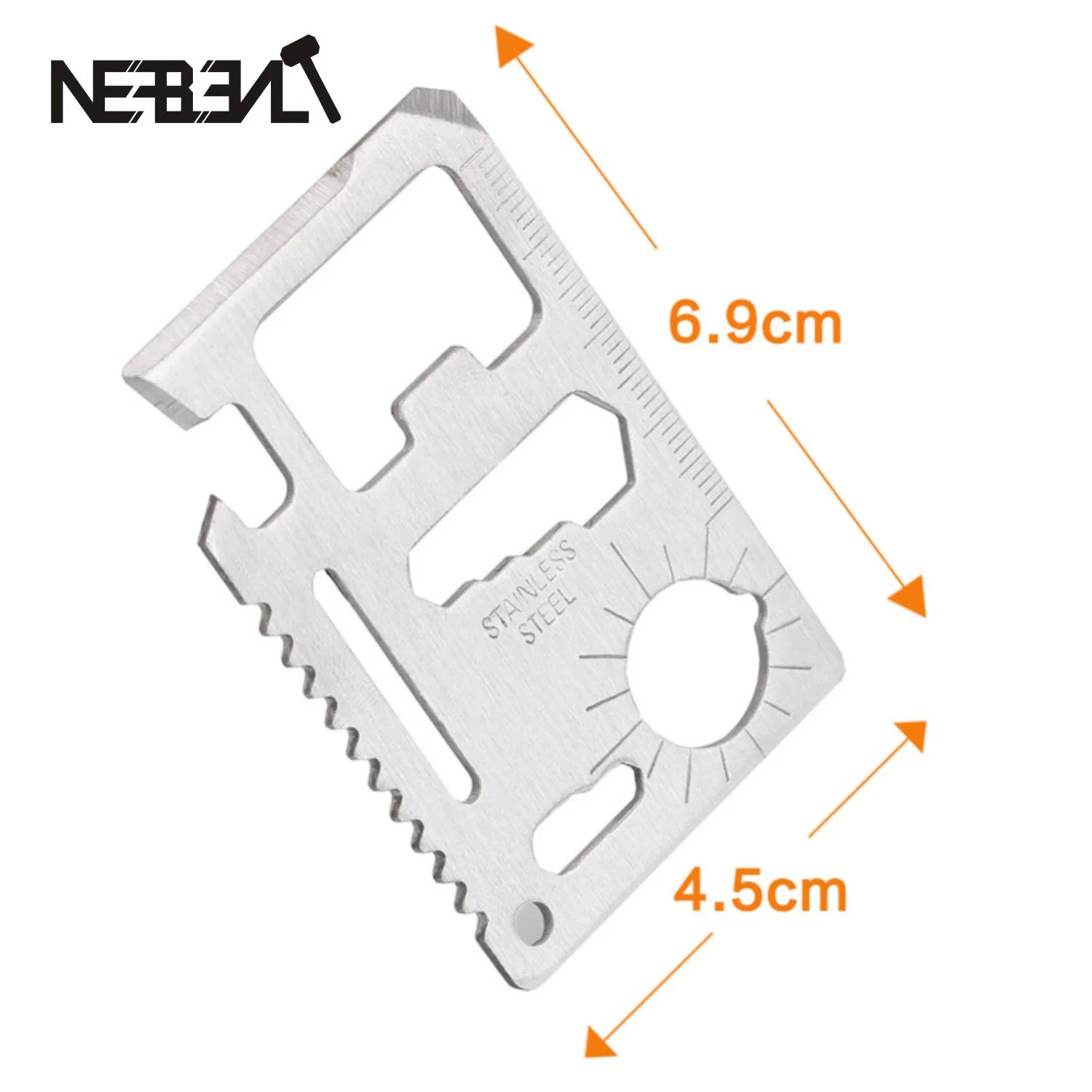 11 In 1 Pocket Tool Camping Multi Knife Credit EDC Outdoor Bottle Survive Gear Card Multipurpose Gadget Camp Opener Wallet Kit