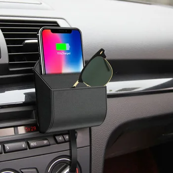 

Car Qi Wireless Charger Charging Stand Bracket Holder Storage Box for Mobile Phone S55
