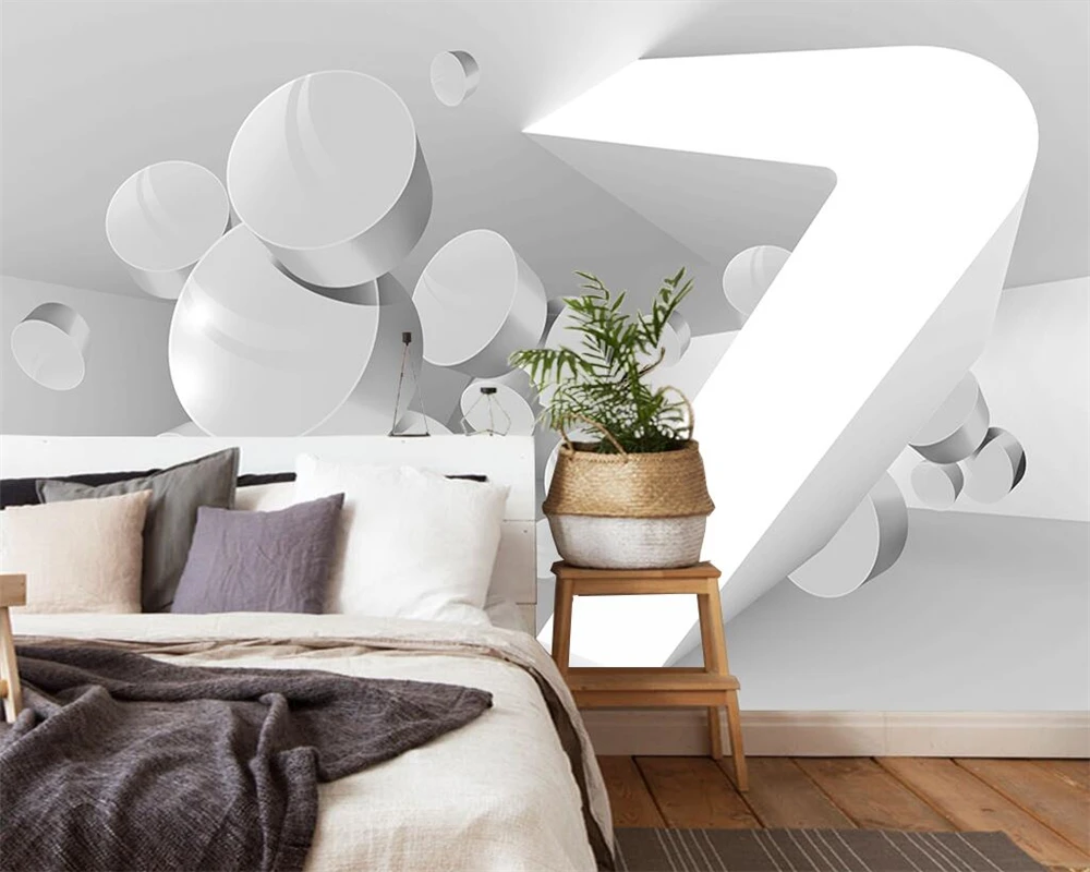 Beibehang-Custom-wallpaper-home-decoration-mural-modern-fashion-3D-simple-space-TV-background-wall-3d-wallpaper (1)