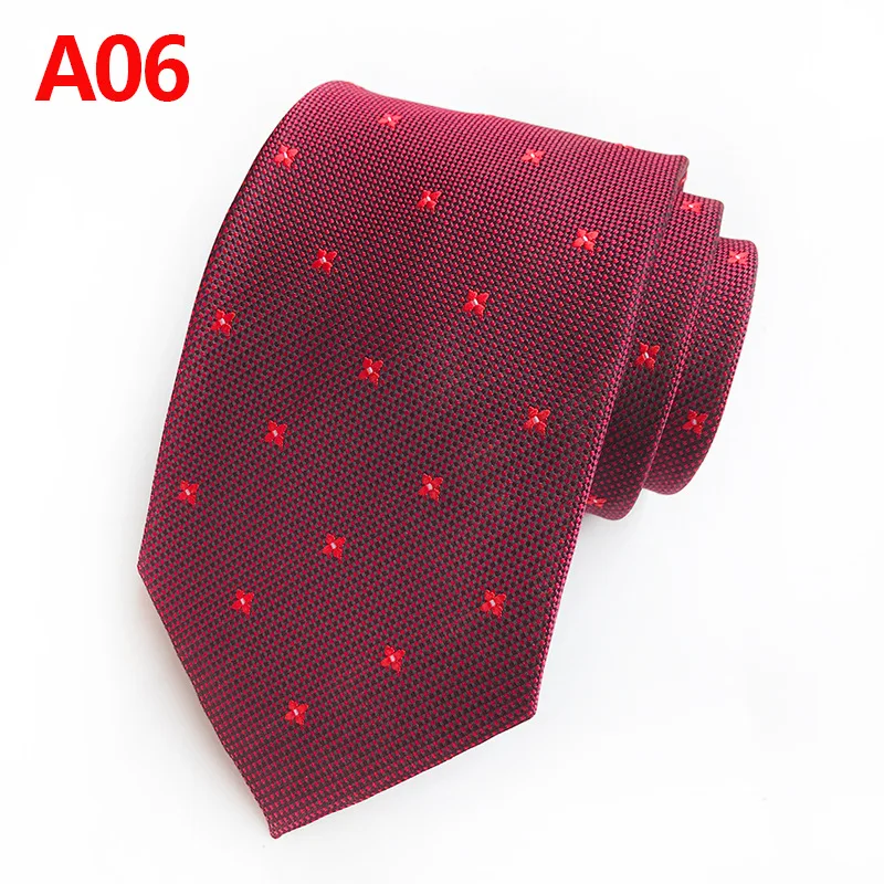 Мужской Жаккардовый тканый галстук в горошек с узором пейсли для свадебной вечеринки, обтягивающий галстук из полиэстера 8 см, шелковый галстук с цветочным узором, деловой ГАЛСТУК - Цвет: Necktie